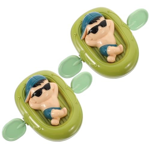 Beaupretty 2 Stück Badespielzeug Aufziehboot Schwimmendes Badewannenspielzeug Sicheres Kunststoffspielzeug mit Glatten Kanten Lustiges Badezimmer für Kleinkinder Zufällige Zufällige Farbe von Beaupretty