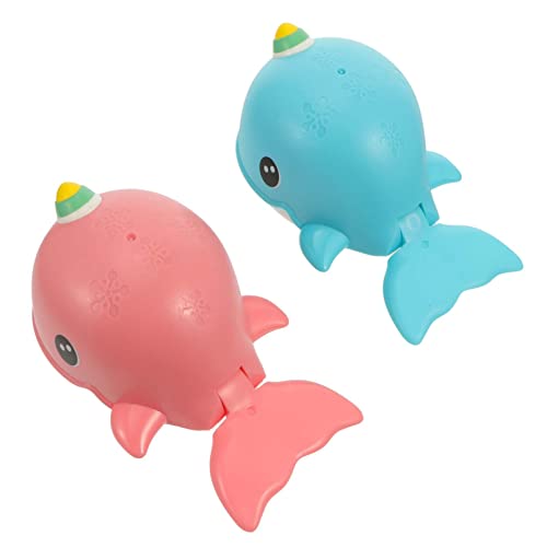 Beaupretty 2 Stück Badespielzeug Wal Interaktives Schwimmspielzeug für Junge Mädchen für Badewanne und Pool und Blau Fördert Motorik und Spaß Beim Baden von Beaupretty