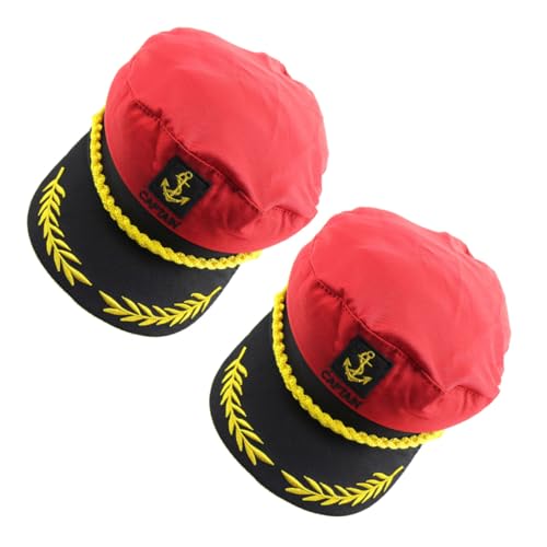Beaupretty 2 Stück Bestickte Kapitänsmütze für Herren Verstellbar Leichte Matrosenmütze für Bootfahren und Kostüm-events Erwachsene Hut Beaupretty 2 Stück Bestickte Kapitänsmütze für Herren Verstellbar Leichte Matrosenmütze für Bootfahren und Kostüm-events Erwachsene Hut von Beaupretty
