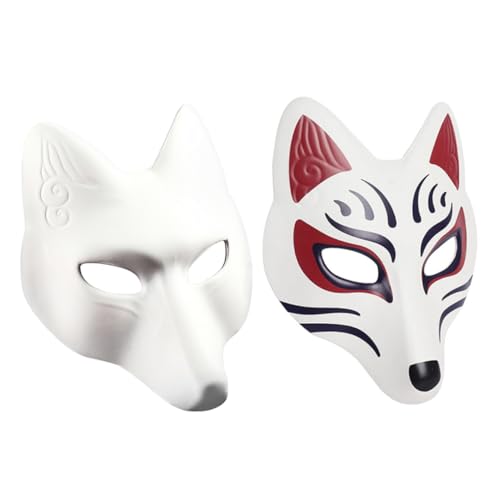 Beaupretty 2 Stück DIY Handbemalbare Fox Maske Unbemalte Maske für Karneval Maskenball Halloween und Geburtstagsfeiern Kreative Bastelmaske für Persönliche Designs Beaupretty 2 Stück DIY Handbemalbare Fox Maske Unbemalte Maske für Karneval Maskenball Halloween und Geburtstagsfeiern Kreative Bastelmaske für Persönliche Designs von Beaupretty