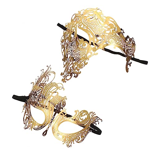 Beaupretty 2 Stück Dekorative Halloween Maske für Damen Metalldesign mit Strass für Maskerade Karneval und Kostümpartys Beaupretty 2 Stück Dekorative Halloween Maske für Damen Metalldesign mit Strass für Maskerade Karneval und Kostümpartys von Beaupretty