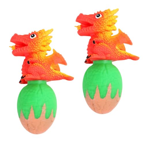 Beaupretty 2 Stück Dinosaurier Eier Stressabbau für Weiches Squeeze aus Umweltfreundlichem Kunststoff Lustiges Anti Stress Mitbringsel für Jungen und Mädchen Tragbar und Langlebig von Beaupretty
