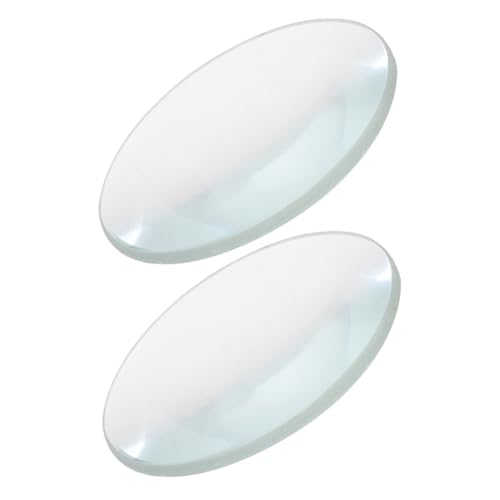 Beaupretty 2 Stück Doppelkonvexe Glaslinse Durchmesser Brennweite Optisch Poliert für Präzise Physikalische Experimente Chemie Unterricht Demonstrationen von Beaupretty