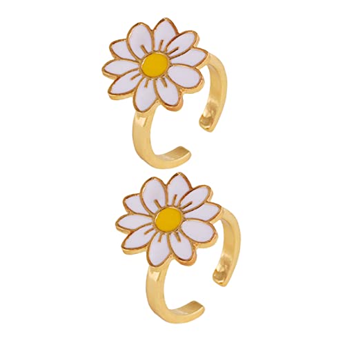 Beaupretty 2 Stück Drehbare Ringe Stressabbau Schmuck Fidget Ring zur Angstlinderung Spielerisches Beruhigendes Accessoire von Beaupretty