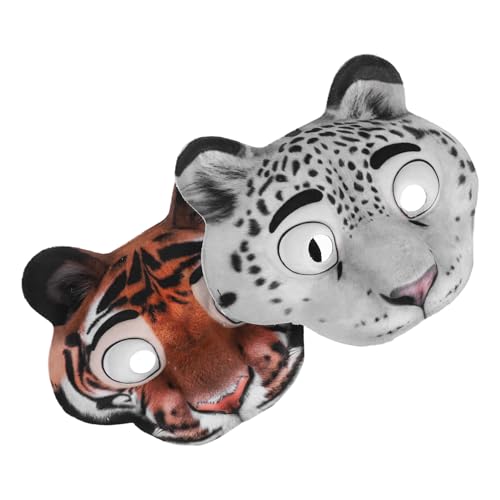 Beaupretty 2 Stück EVA Tiermasken Tiger Schneeleopard Halloween Maske Leicht Bequem Realistisch Bedruckt für Karneval Kostüm Party Fasching Cosplay Erwachsene Beaupretty 2 Stück EVA Tiermasken Tiger Schneeleopard Halloween Maske Leicht Bequem Realistisch Bedruckt für Karneval Kostüm Party Fasching Cosplay Erwachsene von Beaupretty