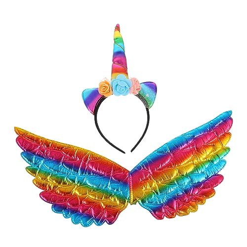 Beaupretty 2 Stück Einhorn Haarreif und Flügel Buntes Haarschmuck Partyzubehör Leicht Langlebig nicht Verblassend für Einhorn Kostüm Bühnenauftritt Hochzeitsblumenmädchen Beaupretty 2 Stück Einhorn Haarreif und Flügel Buntes Haarschmuck Partyzubehör Leicht Langlebig nicht Verblassend für Einhorn Kostüm Bühnenauftritt Hochzeitsblumenmädchen von Beaupretty