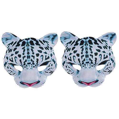 Beaupretty 2 Stück Eva Halbschalen Leopard Masken für Halloween und Karneval Verstellbare Tiermaske für Kostümpartys und Cosplay Leicht und Atmungsaktiv Beaupretty 2 Stück Eva Halbschalen Leopard Masken für Halloween und Karneval Verstellbare Tiermaske für Kostümpartys und Cosplay Leicht und Atmungsaktiv von Beaupretty