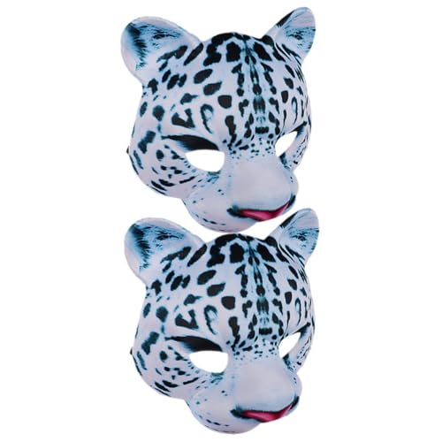 Beaupretty 2 Stück Eva Schneeleopard Halbgesichtsmaske Halloween Party Kostüm Tiermaske Leicht Komfortabel Langlebig für Karneval Maskerade Cosplay Erwachsene Beaupretty 2 Stück Eva Schneeleopard Halbgesichtsmaske Halloween Party Kostüm Tiermaske Leicht Komfortabel Langlebig für Karneval Maskerade Cosplay Erwachsene von Beaupretty