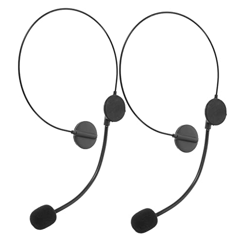 Beaupretty 2 Stück Fake Mikrofon Headset für Cosplay Star Kostüm Zubehör für Partys und Auftritte für Kleine Musikliebhaber und Verkleidungsspiele von Beaupretty