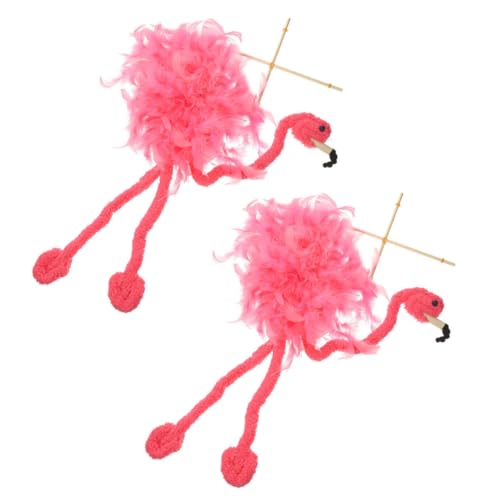 Beaupretty 2 Stück Flamingo Marionettenpuppe Interaktive Tiermarionette für Kreatives Puppenspiele Sicher Langlebig Leicht zu Bedienen für Erwachsene von Beaupretty