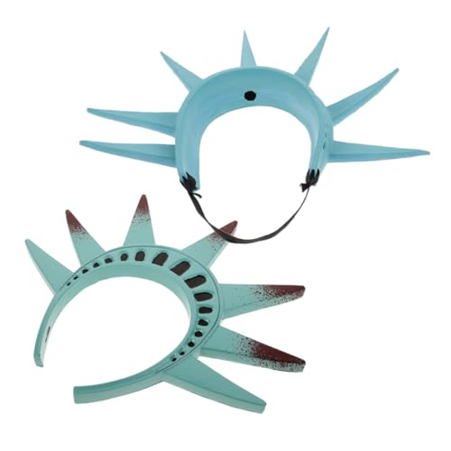 Beaupretty 2 Stück Freiheitsstatue Haarreif Krone Stirnband für Halloween Cosplay Kostüm Party und Erwachsene Tragbar Patriotisches Kopfschmuck Beaupretty 2 Stück Freiheitsstatue Haarreif Krone Stirnband für Halloween Cosplay Kostüm Party und Erwachsene Tragbar Patriotisches Kopfschmuck von Beaupretty