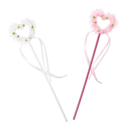 Beaupretty 2 Stück Glitzernde Feenstäbe mit Herz Dekoration für Kinderpartys Cosplay und Aufführungen für Mädchen und Unvergessliche Beaupretty 2 Stück Glitzernde Feenstäbe mit Herz Dekoration für Kinderpartys Cosplay und Aufführungen für Mädchen und Unvergessliche von Beaupretty