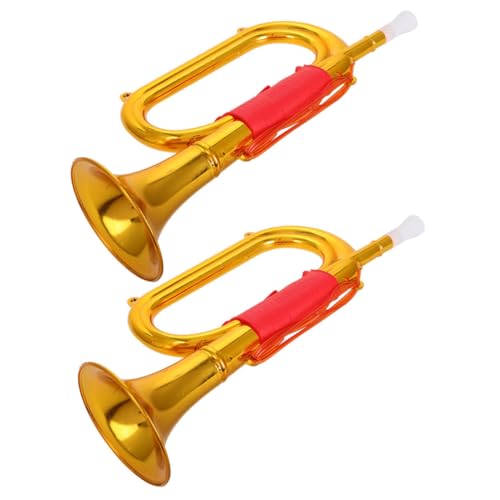 Beaupretty 2 Stück Goldene Trompete Kunststoff Bugle für Bühne und Party Noisemaker Musikinstrument für Spiel Schulveranstaltungen und Spielplatz Kindertrompete zum Anfeuern und Cheerleading Beaupretty 2 Stück Goldene Trompete Kunststoff Bugle für Bühne und Party Noisemaker Musikinstrument für Spiel Schulveranstaltungen und Spielplatz Kindertrompete zum Anfeuern und Cheerleading von Beaupretty