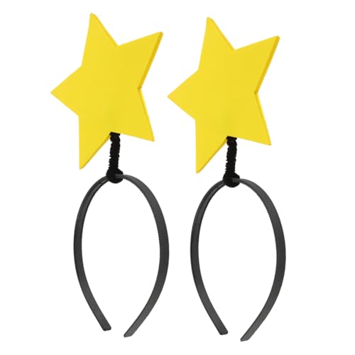 Beaupretty 2 Stück Haarschmuck Stern Stirnband aus Leichtem Witziges Party Accessoire für Kostümfeste Halloween Weihnachten Bühne Robust und Sicher für Erwachsene von Beaupretty