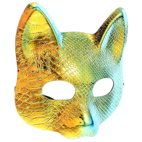 Beaupretty 2 Stück Halloween Fuchsmaske aus Kunststoff Halbe Gesichtsbedeckung mit Schillerndem Design Vielseitige Tiermaske für Karneval Cosplay und Kostümparty für Damen und Herren Beaupretty 2 Stück Halloween Fuchsmaske aus Kunststoff Halbe Gesichtsbedeckung mit Schillerndem Design Vielseitige Tiermaske für Karneval Cosplay und Kostümparty für Damen und Herren von Beaupretty