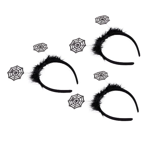 Beaupretty 2 Stück Halloween Haarreif mit Spinnennetz Design Gruseliges Langlebiges Haarband für Erwachsene und Komfortabel für Halloween Kostüm und Party Dekoration von Beaupretty
