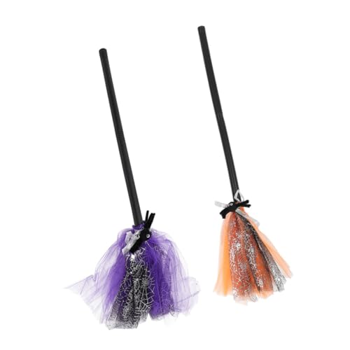 Beaupretty 2 Stück Halloween Hexenbesen Cosplay Besen mit Abnehmbarem Stiel Dekorativer Partybesen Orange und Robustes Hexen Kostüm Zubehör für Halloween Deko Beaupretty 2 Stück Halloween Hexenbesen Cosplay Besen mit Abnehmbarem Stiel Dekorativer Partybesen Orange und Robustes Hexen Kostüm Zubehör für Halloween Deko von Beaupretty