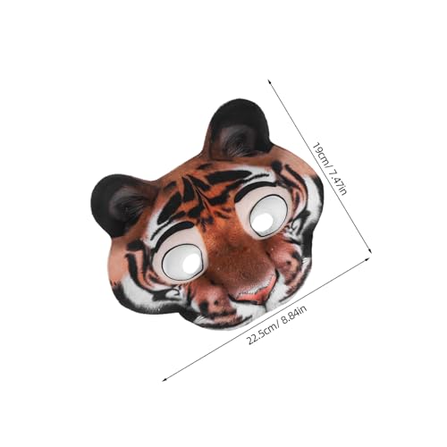 Beaupretty 2 Stück Halloween Tiermaske Realistisch Bedruckte Halbgesichtsmaske Tiger Schneeleopard aus Leichtem EVA Bequem für Erwachsene für Fasching Cosplay Themenpartys Beaupretty 2 Stück Halloween Tiermaske Realistisch Bedruckte Halbgesichtsmaske Tiger Schneeleopard aus Leichtem EVA Bequem für Erwachsene für Fasching Cosplay Themenpartys von Beaupretty