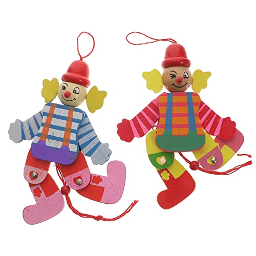 Beaupretty 2 Stück Holz Marionette Clown Bunte Handbewegliche String Puppets Bastelspielzeug für Kreativität Fingerfertigkeit und Interaktives Beaupretty 2 Stück Holz Marionette Clown Bunte Handbewegliche String Puppets Bastelspielzeug für Kreativität Fingerfertigkeit und Interaktives von Beaupretty