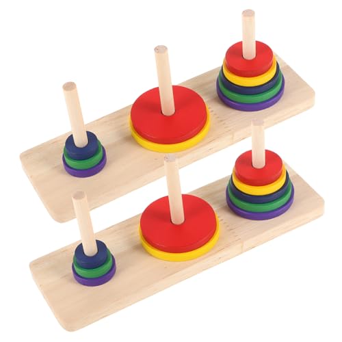 Beaupretty 2 Stück Holz Turm Hanoi Puzzle für Erwachsene Farbenfrohes Intellektuelles Brettspiel Kreativität und Problemlösungsfähigkeiten für DIY Partys und Familienspaß Beaupretty 2 Stück Holz Turm Hanoi Puzzle für Erwachsene Farbenfrohes Intellektuelles Brettspiel Kreativität und Problemlösungsfähigkeiten für DIY Partys und Familienspaß von Beaupretty