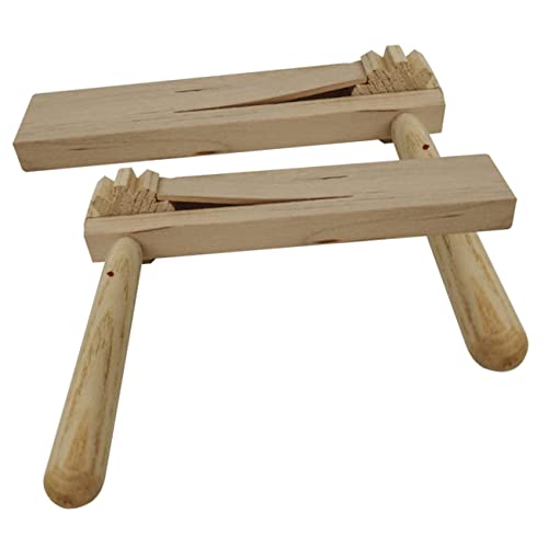 Beaupretty 2 Stück Holzratschen Geräuschemacher Rotierende Kastagnetten Musikinstrument für Pädagogisches Rhythmus und Kreativität Beaupretty 2 Stück Holzratschen Geräuschemacher Rotierende Kastagnetten Musikinstrument für Pädagogisches Rhythmus und Kreativität von Beaupretty