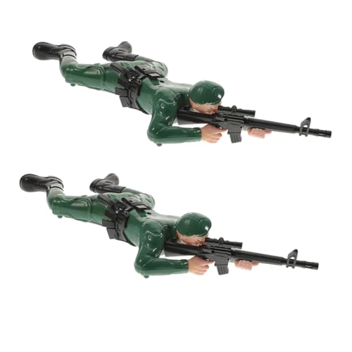 Beaupretty 2 Stück Kriechende Soldatenfiguren aus Interaktives Lernspielzeug für Jungen Eltern Junge Mädchen Spiel Fördert Kreativität und Motorische Fähigkeiten Sicher und Langlebig von Beaupretty
