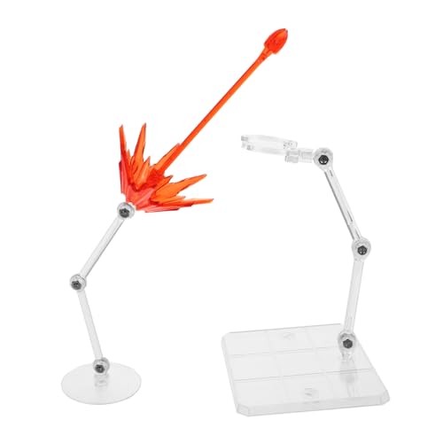 Beaupretty 2 Stück Kunststoff Action Figuren Displayhalter mit Spezialeffekt Einstellbare Ständer für Modelle Sorgen für Stabilen Halt und Beeindruckende Präsentation von Beaupretty