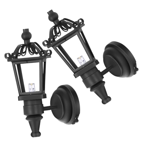 Beaupretty 2 Stück LED Wandleuchte Puppenhaus Wandlampe Schwarz Dekorative Innenbeleuchtung für Miniaturmöbel Realistisches Puppenhaus Zubehör Geeignet für Wohnzimmer und Veranda Beaupretty 2 Stück LED Wandleuchte Puppenhaus Wandlampe Schwarz Dekorative Innenbeleuchtung für Miniaturmöbel Realistisches Puppenhaus Zubehör Geeignet für Wohnzimmer und Veranda von Beaupretty