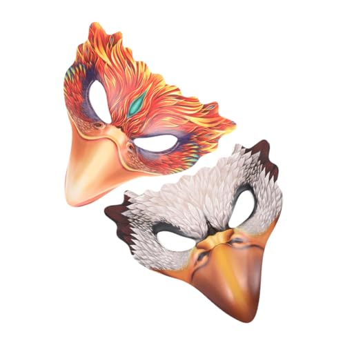 Beaupretty 2 Stück Leichte Vogel-halbmaske aus Pu-Material und EVA Dekorative Kostümmaske für Halloween Karneval Maskenball mit Weißem -Vogel Design Beaupretty 2 Stück Leichte Vogel-halbmaske aus Pu-Material und EVA Dekorative Kostümmaske für Halloween Karneval Maskenball mit Weißem -Vogel Design von Beaupretty