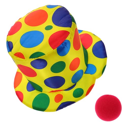 Beaupretty 2 Stück Lustiges Clown Kostüm Zubehör Set Teiliges Paket mit Clownhut und Schaumstoffnase für Fasching Kindergeburtstag Halloween und Weitere Partys Beaupretty 2 Stück Lustiges Clown Kostüm Zubehör Set Teiliges Paket mit Clownhut und Schaumstoffnase für Fasching Kindergeburtstag Halloween und Weitere Partys von Beaupretty