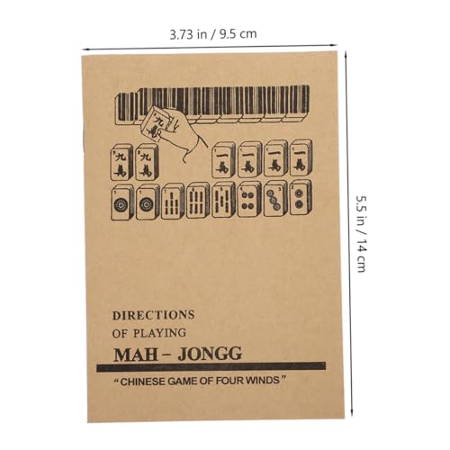 Beaupretty 2 Stück Mahjong Anleitung Buch Professionelle Spielanleitung mit Regeln und Strategien für Anfänger und Fortgeschrittene Mahjong Lernbuch für Gruppen Familienspiele von Beaupretty