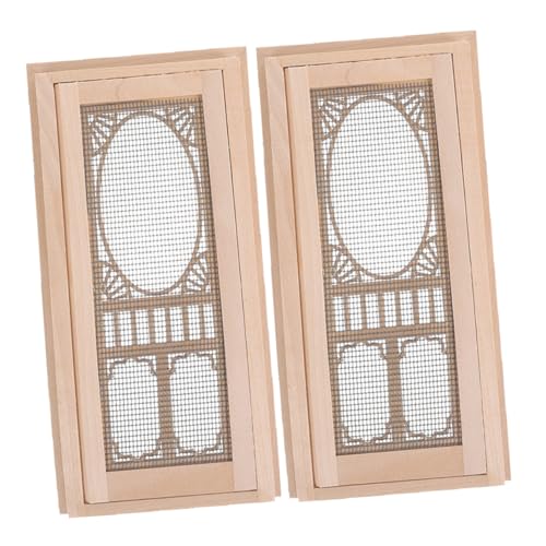 Beaupretty 2 Stück Maßstab Holztür mit Filigranem Sieb Realistische DIY Möbelzubehör für Puppenhaus Dekoration Vielseitig für Klassische und Moderne Szenen Beaupretty 2 Stück Maßstab Holztür mit Filigranem Sieb Realistische DIY Möbelzubehör für Puppenhaus Dekoration Vielseitig für Klassische und Moderne Szenen von Beaupretty