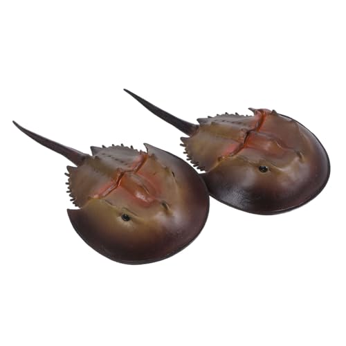 Beaupretty 2 Stück Meereslebewesen Dekoration Meerestier Meerestierfiguren Simulierte Meerestierstatuen Meeresfigur Meerestierfiguren Künstliche Krabbe Kunststoff von Beaupretty