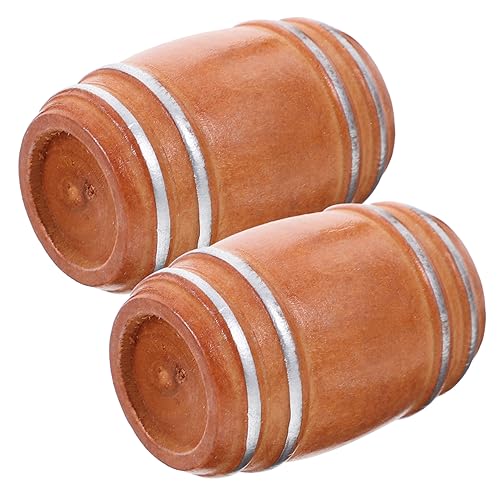 Beaupretty 2 Stück Mini Holzfass Modell Detailgetreue Miniatur Bierfässer für Puppenhaus Antikes Design Langlebig und Handgefertigt als Dekoration für Mini Szenen und DIY Projekte Beaupretty 2 Stück Mini Holzfass Modell Detailgetreue Miniatur Bierfässer für Puppenhaus Antikes Design Langlebig und Handgefertigt als Dekoration für Mini Szenen und DIY Projekte von Beaupretty
