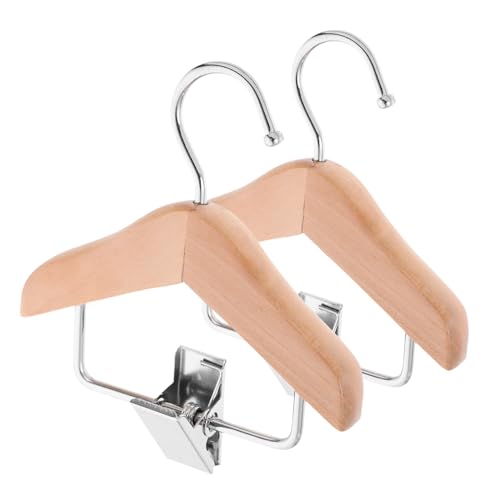 Beaupretty 2 Stück Mini Holzkleiderbügel aus Metall und Holz Kleine Stabile Puppenkleiderbügel für Puppenschrank Dekorative Mini Haus Kleiderbügel für Puppenkleidung Langlebig und Fein Beaupretty 2 Stück Mini Holzkleiderbügel aus Metall und Holz Kleine Stabile Puppenkleiderbügel für Puppenschrank Dekorative Mini Haus Kleiderbügel für Puppenkleidung Langlebig und Fein von Beaupretty