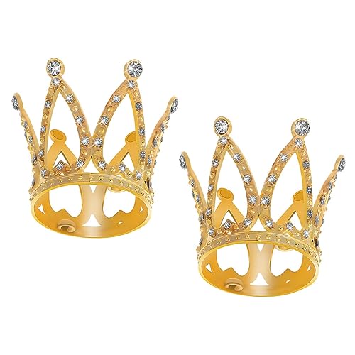Beaupretty 2 Stück Mini Kronen Tortendeko mit Funkelnden Strasssteinen Kleine Goldene Kuchenaufsätze für Partydekorationen Geeignet für Hochzeit Geburtstag Babyparty Fotorequisiten Beaupretty 2 Stück Mini Kronen Tortendeko mit Funkelnden Strasssteinen Kleine Goldene Kuchenaufsätze für Partydekorationen Geeignet für Hochzeit Geburtstag Babyparty Fotorequisiten von Beaupretty
