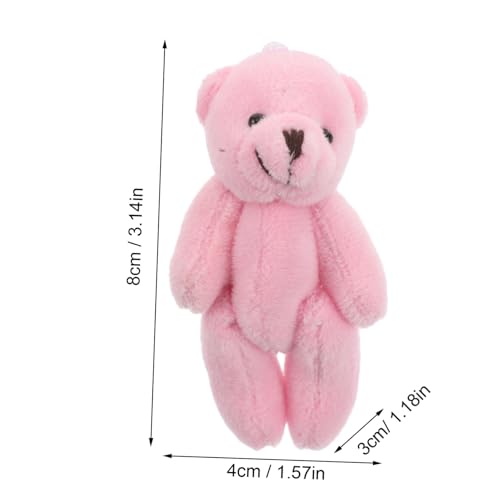 Beaupretty 2 Stück Mini Plüschbären Kuschelige Miniatur Teddybären für Puppenhaus Kinderfreundlich Sicher Basteln von Beaupretty
