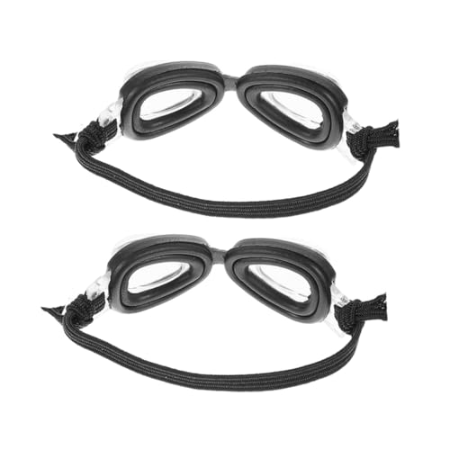 Beaupretty 2 Stück Mini Schwimmbrillen Dekoration Brille Miniatur Brille Zum Basteln Mini Puppen Schwimmbrille Puppenhaus Brillen Requisiten Puppen Sommerausrüstung von Beaupretty