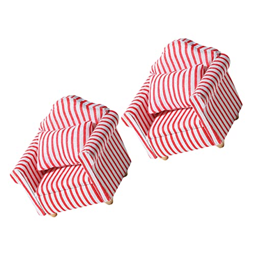 Beaupretty 2 Stück Mini Sofa Set Streifen Puppenhaus Möbel für Dollhouse Accessories DIY Miniatur für Kreatives Spiel und Fotografie Beaupretty 2 Stück Mini Sofa Set Streifen Puppenhaus Möbel für Dollhouse Accessories DIY Miniatur für Kreatives Spiel und Fotografie von Beaupretty