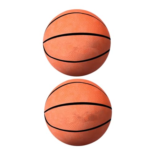 Beaupretty 2 Stück Mini aufblasbarer Basketballspielzeug Gummi Basketball für Tisch Basketballspiel Interaktives Eltern Junge Mädchen Spiel Orange von Beaupretty