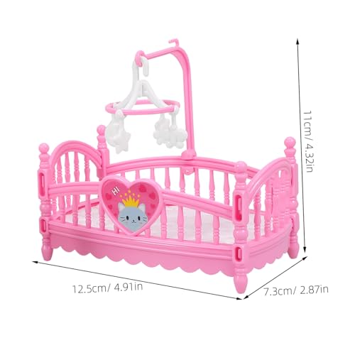 Beaupretty 2 Stück Miniatur Babybett Teiliges Puppenhaus Möbel Schlafzimmer Dekoration Realistische Miniatur für Puppenhaus Zubehör DIY Mikro Landschafts Schlafzimmer Zufällige Farbe von Beaupretty