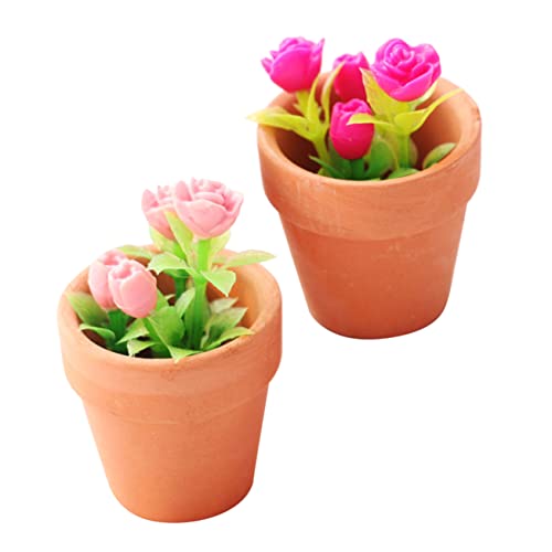 Beaupretty 2 Stück Miniatur Blumentopf Puppenhaus Zubehör Realistische Mini Rosenpflanzen und Detailgetreue Miniatur Topfpflanzen für DIY Dollhouse Wohnzimmer Schlafzimmer Arbeitszimmer Beaupretty 2 Stück Miniatur Blumentopf Puppenhaus Zubehör Realistische Mini Rosenpflanzen und Detailgetreue Miniatur Topfpflanzen für DIY Dollhouse Wohnzimmer Schlafzimmer Arbeitszimmer von Beaupretty