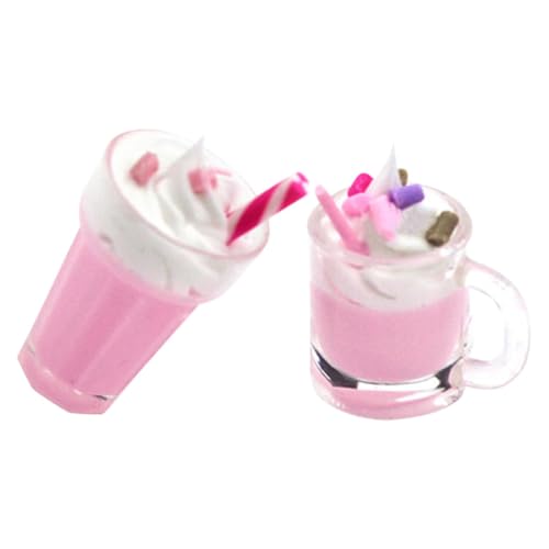 Beaupretty 2 Stück Miniatur Puppenhaus Dekoration Teiliges Realistische Mini Erdbeer Milchshake Modelle aus Resin Lebendige Farben DIY Küchen Zubehör für Detailreiche Miniaturwelten Beaupretty 2 Stück Miniatur Puppenhaus Dekoration Teiliges Realistische Mini Erdbeer Milchshake Modelle aus Resin Lebendige Farben DIY Küchen Zubehör für Detailreiche Miniaturwelten von Beaupretty