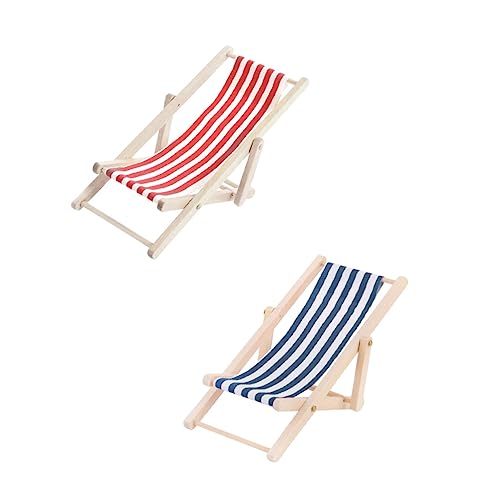 Beaupretty 2 Stück Miniatur Relaxsessel Teiliges Klappstuhl Modell für Puppenhäuser Liebevolle Dekoration für Mini Szenen für Sammler und DIY Projekte Beaupretty 2 Stück Miniatur Relaxsessel Teiliges Klappstuhl Modell für Puppenhäuser Liebevolle Dekoration für Mini Szenen für Sammler und DIY Projekte von Beaupretty