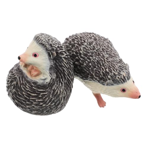 Beaupretty 2 Stück Miniatur Stacheltierspielzeug aus Robustem Realistische Igel Figuren für Frühkindliche Bildung Vielseitig als Moos Fairygarten Party Deko Kuchenaufsätze und Lernspielzeug von Beaupretty