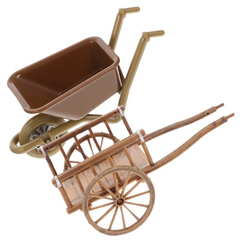 Beaupretty 2 Stück Miniatur Trolley Modell Winziger Gartenwagen aus Dekoratives Miniatur Schubkarrenmodell für Puppenhaus Mikrolandschaft Feengarten und Hausdekoration Beaupretty 2 Stück Miniatur Trolley Modell Winziger Gartenwagen aus Dekoratives Miniatur Schubkarrenmodell für Puppenhaus Mikrolandschaft Feengarten und Hausdekoration von Beaupretty