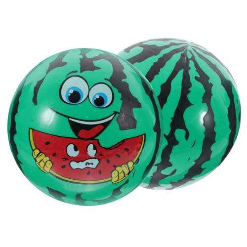 Beaupretty 2 Stücke Aufblasbare Wassermelone Bälle PVC Aufblasbar für Strand und Pool Lustiges Spielzeug für Kinder und Erwachsene von Beaupretty