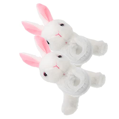 Beaupretty 2 Stück Plüsch Schnapparmband Kuscheliges Tierarmband Partygeschenk Schulfeier Deko Flauschiges Bequemes Armband mit Niedlichem Tiermotiv für Geburtstage Halloween Weihnachten von Beaupretty