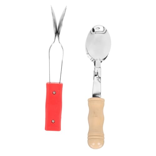 Beaupretty 2 Stück Professionelle Musiklöffel Teilig Holz und Metall Leichte Percussion Instrumente Kreatives Musikspielzeug für Erwachsene Üben von Hand Gehirn Koordination von Beaupretty