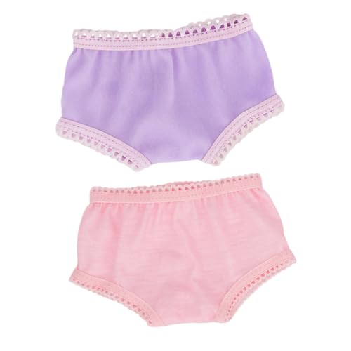 Beaupretty 2 Stück Puppenunterwäsche für Puppen Weiche Kleine Puppenunterhosen Waschbar und Wiederverwendbar Realistische Puppen Shorts als Puppenzubehör für Kostüme und Alltagsspiel von Beaupretty